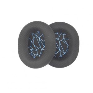 2 Pcs Replacement Earphone Sleeve Sponge Earmuffs Ear Pads Pillow Cushion Cover Compatible For Steelseries Arctis 1 3 5 7 9 Gaming Headset blue silk screen  |   Earphones Accessories Earphones & Speakers Blue silk screen