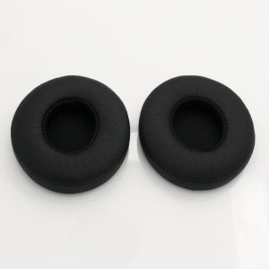 2pcs Replacement Ear Pads Sponges Earmuffs Compatible For Monster Beats Solo 2.0 Wire-controlled Earphones black  |   Earphones Accessories Earphones & Speakers Black