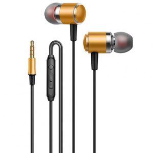 3.5mm in Ear Headset Bass Music Earphones Wire-controlled Smart Calling Headphones with Microphone for Android V2 Gold  |   Wired Earphones Earphones & Speakers Gold