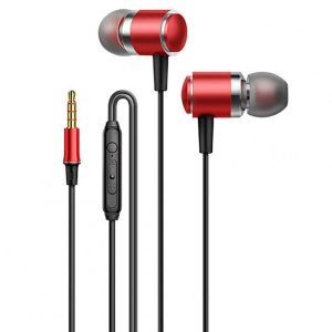 3.5mm in Ear Headset Bass Music Earphones Wire-controlled Smart Calling Headphones with Microphone for Android V2 Red  |   Wired Earphones Earphones & Speakers Red