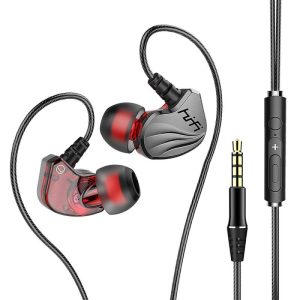 3.5mm Sports Earphones In-ear Wired Gaming Earbuds Stereo Music Headphone For Computer Phones Tablets Gun Color (3.5mm)  |   Wired Earphones Earphones & Speakers Gun Color (3.5mm)