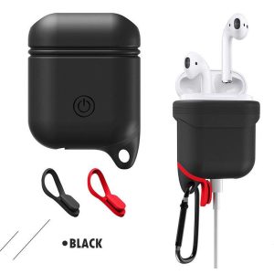 360° Protective Shockproof Case Cover for Airpods Bluetooth Handfree Earphone black  |   Earphones Accessories Earphones & Speakers Black