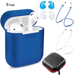 6 Pcs/Set Protective Cover for AirPods Blue  |   Earphones Accessories Earphones & Speakers Blue