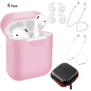 6 Pcs/Set Protective Cover for AirPods pink  |   Earphones Accessories Earphones & Speakers Earphones Accessories