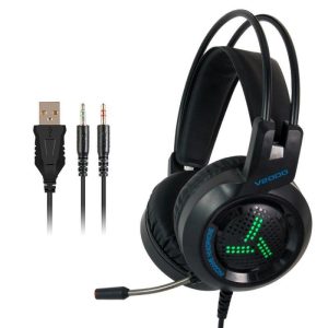 7.1 Surround Sound Gaming Headset With Microphone LED Colorful Game Headphones Bass Stereo for Xbox  black  |   Gaming Headsets Earphones & Speakers Black