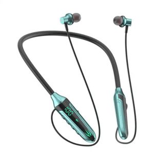 716 Lighting In-Ear Headphones Neckband Earbuds LED Power Display Headset For Running Cycling Hiking Driving green  |   Sports Headphones Earphones & Speakers Green