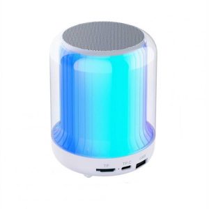 A22 Wireless Bluetooth-compatible Speaker Colorful Light Car Home Portable Mini Small Audio Subwoofer White  |   Stereo Speakers Earphones & Speakers Stereo Speakers