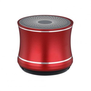 Alloy Speaker Metal Card Speaker Mini Subwoofer Portable Outdoor Wireless Speaker For Camping House Office Travel red  |   Stereo Speakers Earphones & Speakers Red