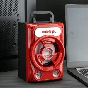 B16 Bluetooth Speaker 3D Surround Sound Large Volume Portable Outdoor Party Karaoke Speakers Tws Audio red  |   Stereo Speakers Earphones & Speakers Red