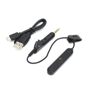 Bluetooth Cable for QC15 Earphones Headphones Bluetooth Audio Adapter Receiver Connection Cable black  |   Earphones Accessories Earphones & Speakers Black