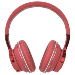 Bluetooth-compatible Headset RGB Bass Stereo Retractable Folding Design Wireless Headset Red  |   Over-ear Headphones Earphones & Speakers Over-ear Headphones