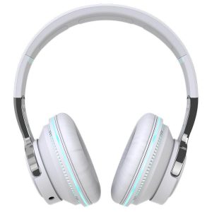 Bluetooth-compatible Headset RGB Bass Stereo Retractable Folding Design Wireless Headset White  |   Over-ear Headphones Earphones & Speakers Over-ear Headphones