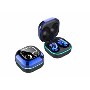 Bluetooth Earphones Breathing Light Timetable Display Tws 5.1 Wireless Mini Touch Control Bluetooth Headset blue  |   Bluetooth Earphones Bluetooth Earphones Blue