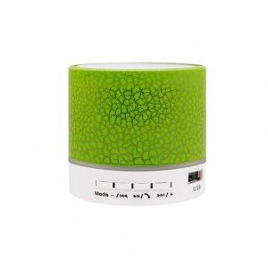 Bluetooth Speaker Colorful Light Plug-in Card Computer Mini Subwoofer Wireless Small Audio Button big crack + cable green  |   Stereo Speakers Earphones & Speakers Button big crack + cable + Green