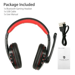 Bluetooth Wireless Gaming Headset for Xbox PC PS4 with Mic LED Volume Control As shown  |   Gaming Headsets Earphones & Speakers As shown