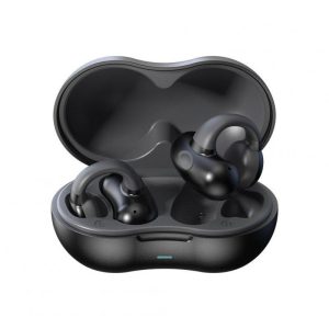 Bone Conduction Bluetooth 5.3 Headphones Ear Clip-On Wireless Sports Earphone Noise Reduction Headset Black  |   Bluetooth Earphones Bluetooth Earphones Black