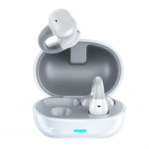 Bone Conduction Bluetooth 5.3 Headphones Wireless Ear Clip Sports Earphones with Noise Reduction Mic White  |   Bluetooth Earphones Bluetooth Earphones Bluetooth Earphones