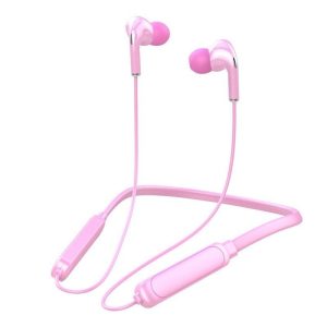 Bt-71 Neck-mounted Bluetooth 5.0 In-ear Wireless  Sports Headphones Pink  |   Sports Headphones Earphones & Speakers Pink