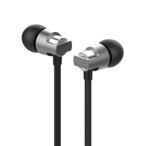 Celebrat C8 Wired Earbuds In-Ear Headphones With Heavy Bass Noise Isolating High Sound Earphones For All 3.5mm Jack grey  |   Wired Earphones Earphones & Speakers Grey