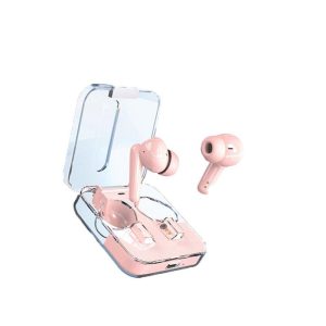 Celebrat W41 Wireless Earbuds with Transparent Charging Case Earphones in Ear Earplug Headset Pink  |   Bluetooth Earphones Bluetooth Earphones Bluetooth Earphones