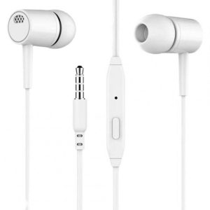 D21 Wired Headset In-ear Bass Earplugs Smart Game Headphones With Microphone For Mobile Computer Universal White  |   Wired Earphones Earphones & Speakers White