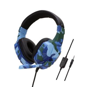 Earphone Gaming Headset Camouflage Headphones with Microphone for PC Laptop Camouflage Blue PS4 Edition  |   Gaming Headsets Earphones & Speakers Camouflage Blue PS4 Edition