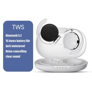 F2 Tws Wireless Bluetooth Headset Noise-Cancelling Night Running Light Luminous Sports Earbuds White  |   Bluetooth Earphones Bluetooth Earphones Bluetooth Earphones