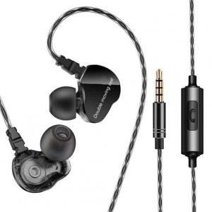 F4 Wired Earphones Heavy Bass Stereo Noise Isolating Wired Earbuds In-Ear Headphones For All 3.5mm Jack Devices 1.2 meters with mic black  |   Wired Earphones Earphones & Speakers 1.2 meters with mic black