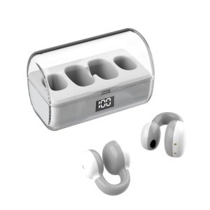 Fk8 Wireless Bluetooth Headphones Digital Display 300mAh Charging Cabin Smart Touch Clip-on Earphone White  |   Bluetooth Earphones Bluetooth Earphones Bluetooth Earphones