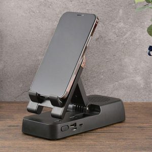 Folding Portable Ultra High-definition Mobile Phone Holder Stand Screen  Magnifier Long-lasting Battery Life Bluetooth-compatible Speakers F18 black  |   Stereo Speakers Earphones & Speakers F18 black