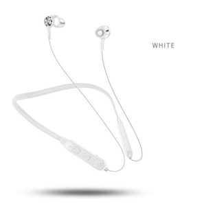 G04 In-ear Bluetooth-compatible Headset Handsfree Call Hanging Neck Music Sports Earplugs Magnetic Suction Headphone White  |   Sports Headphones Earphones & Speakers Sports Headphones