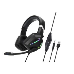 G20 Dynamic Rgb Dual Streamer Wired  Headset Noise Reduction Microphone Stereo Ergonomic Head-mounted Gaming Computer Earphone Black  |   Gaming Headsets Earphones & Speakers Black