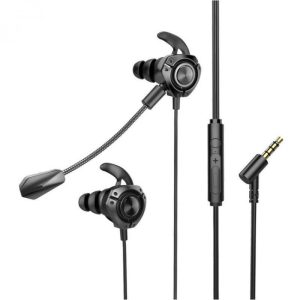 G22 Wired 3.5mm Earplug Gaming Earphone Dynamic Headphone In-ear Noise Reduction Earbuds With Microphone Black  |   Gaming Headsets Earphones & Speakers Black