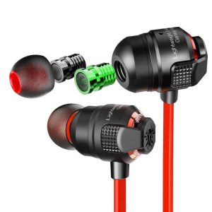 G23 Wired Earbuds In-Ear Headphones With Chang Voice Function High Sound Quality Earphones For All 3.5mm Jack Device red  |   Wired Earphones Earphones & Speakers Red