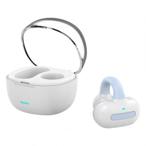 G8 Ear Clip Bluetooth Headphone Wireless Bone Conduction Earphone Single Ear Stereo ENC Noise Reduction Headset blue  |   Bluetooth Earphones Bluetooth Earphones Blue