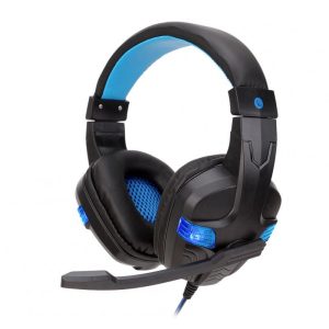 Gaming Headset Deep Bass Stereo Computer Game Headphones with Microphone LED Light  blue light  |   Gaming Headsets Earphones & Speakers blue light