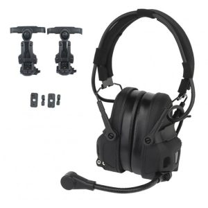 Gen 6 Communication Headset Head Mounted Noise Reduction Headset Silicone Earmuffs (no Pickup) black  |   Sports Headphones Earphones & Speakers Black