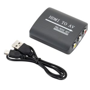 HDMI to AV Cable Video Audio Adaptor HD AV Converter Component for DVD Display Camera Earphone Projecter  black  |   Earphones Accessories Earphones & Speakers Black