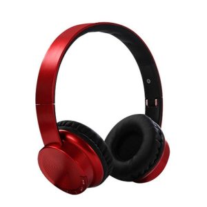 Head-mounted Foldable Plug In Card Heavy Bass Stereo Bluetooth Headset red  |   Bluetooth Earphones Bluetooth Earphones Bluetooth Earphones