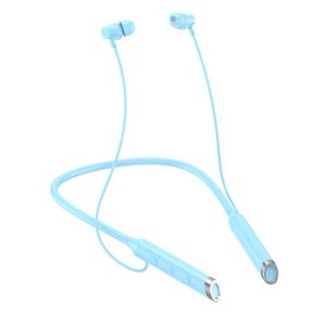 Headphones Neckband 18H Ultra-Long Playtime Headset In-Ear Neckband Earphones For Phone Call Music Sports blue  |   Sports Headphones Earphones & Speakers Blue