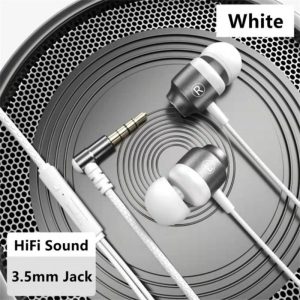 Headphones Wired Built-in Call Control Clear Audio In-Ear Earbuds For Most 3.5mm Plug Devices White 3.5MM  |   Wired Earphones Earphones & Speakers White 3.5MM