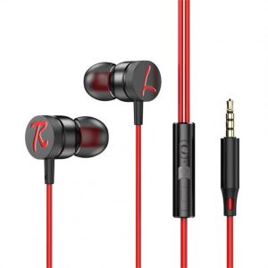 Headphones Wired In-Ear Earbud Heavy Bass High Sound Quality Earphones For Cell Phone Android Phones IPad MP3 Most 3.5mm Jack black red  |   Wired Earphones Earphones & Speakers Black red