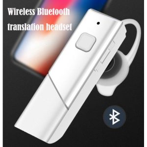 HT20 Smart Voice Translator Wireless Headset Bluetooth5.0 Earphone Multi Languages Instant Real-time Translation white  |   Voice Translator Earphones & Speakers Voice Translator