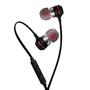 In-ear Wire-controlled Stereo Metal Magnetic Absorption Earphone black  |   Bluetooth Earphones Bluetooth Earphones Black