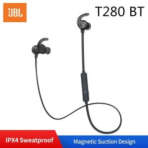 JBL T280BT Bluetooth Headphones Wireless Sport Earphone Sweatproof Headset In-line Control Volume with Microphone gray  |   Sports Headphones Earphones & Speakers Gray