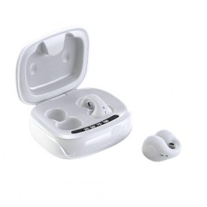 JX80 Wireless Bone Conduction Earbuds With Power Display Charging Case Ultra Long Battery Life Noise Canceling Headphones For Sports Laptop Tablet Computer Phones White  |   Bluetooth Earphones Bluetooth Earphones Bluetooth Earphones