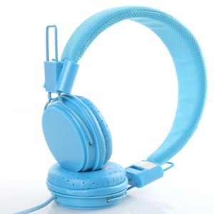 Kids Wired Ear Headphones  |   Over-ear Headphones Earphones & Speakers Blue