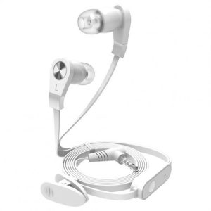 Langsdom JM02 In-ear Wire-controlled Earphones Hifi Bass Headset Built-in Microphone 3.5mm Jack Gaming Headphone White  |   Wired Earphones Earphones & Speakers White