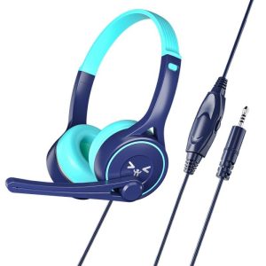 Lightweight Sy-g30 Universal Stereo Headset High-performance Noise Cancelling Ergonomic Design 3.5MM Wired Head-mounted Headphones Blue cyan  |   Gaming Headsets Earphones & Speakers Blue cyan