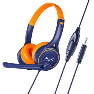 Lightweight Sy-g30 Universal Stereo Headset High-performance Noise Cancelling Ergonomic Design 3.5MM Wired Head-mounted Headphones Blue orange  |   Gaming Headsets Earphones & Speakers Blue orange